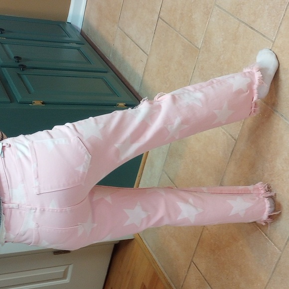 Pink Star Straight Leg Jeans - Picture 9 of 9